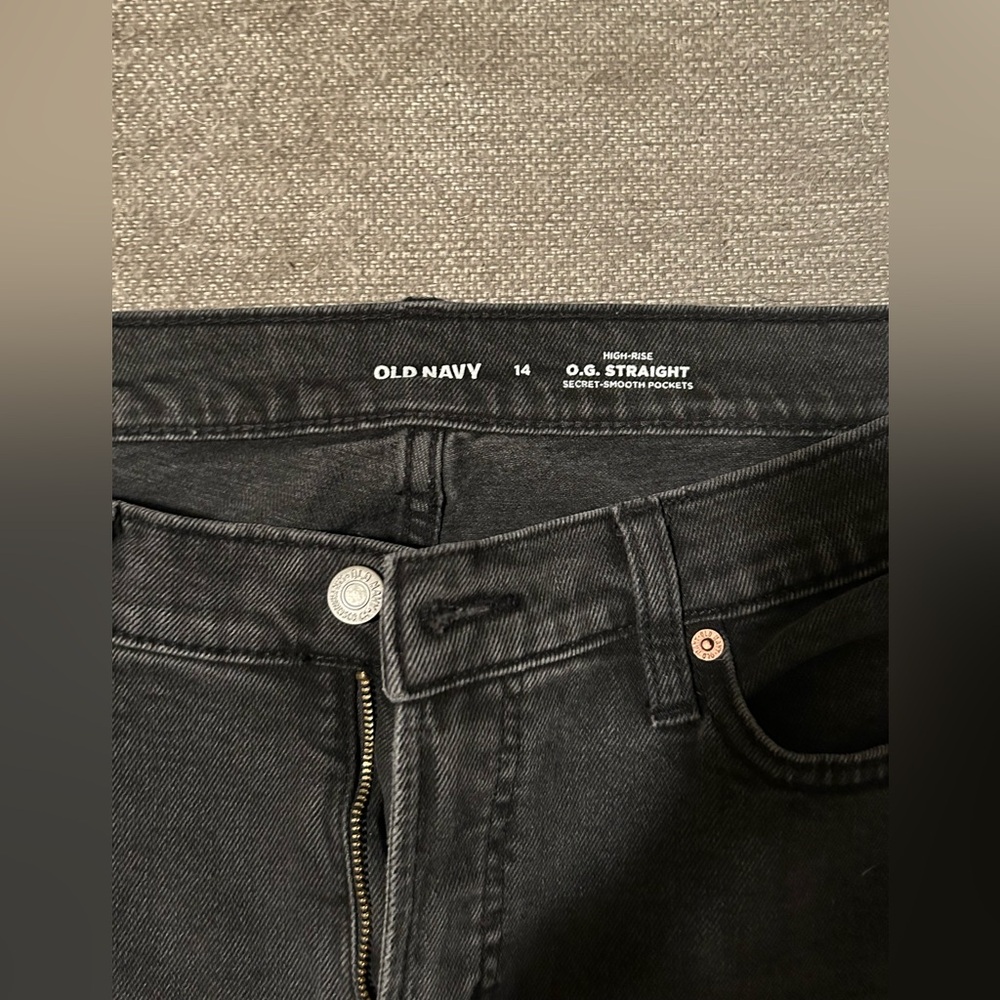 Old Navy Black O.G. Straight Jeans